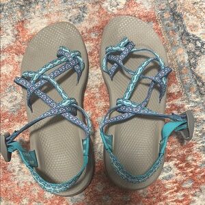 Chaco Teal and Gray Women's Sandals